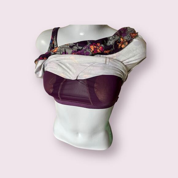 REI CO-OP Sariska Print Bra Top Tank Tunic Purple Orange Gray Women's Size 8 M - Picture 9 of 11